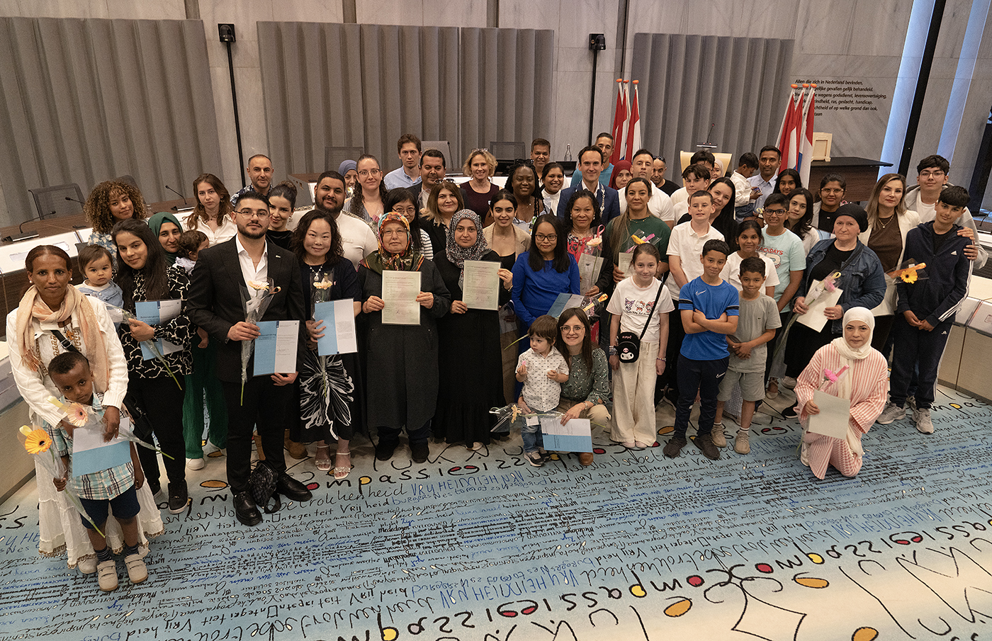 deelnemers naturalisatieceremonie 20 mei 2025