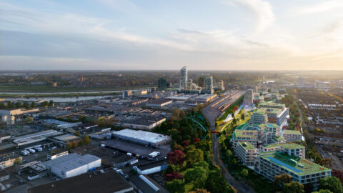 (Het Broek) Zicht op Rijnpark Fase 1 en Arnhemse Broek