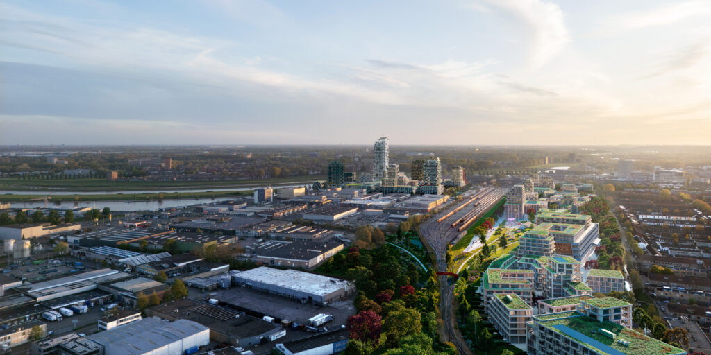 Zicht op Rijnpark Fase 1 en Arnhemse Broek